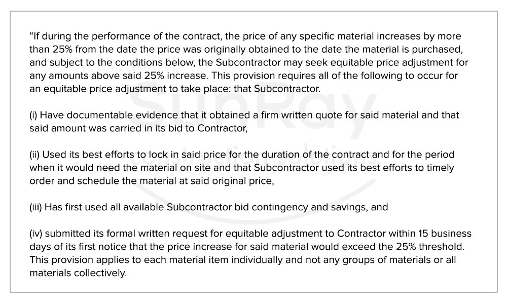 Dealing With Material Price Escalation inar